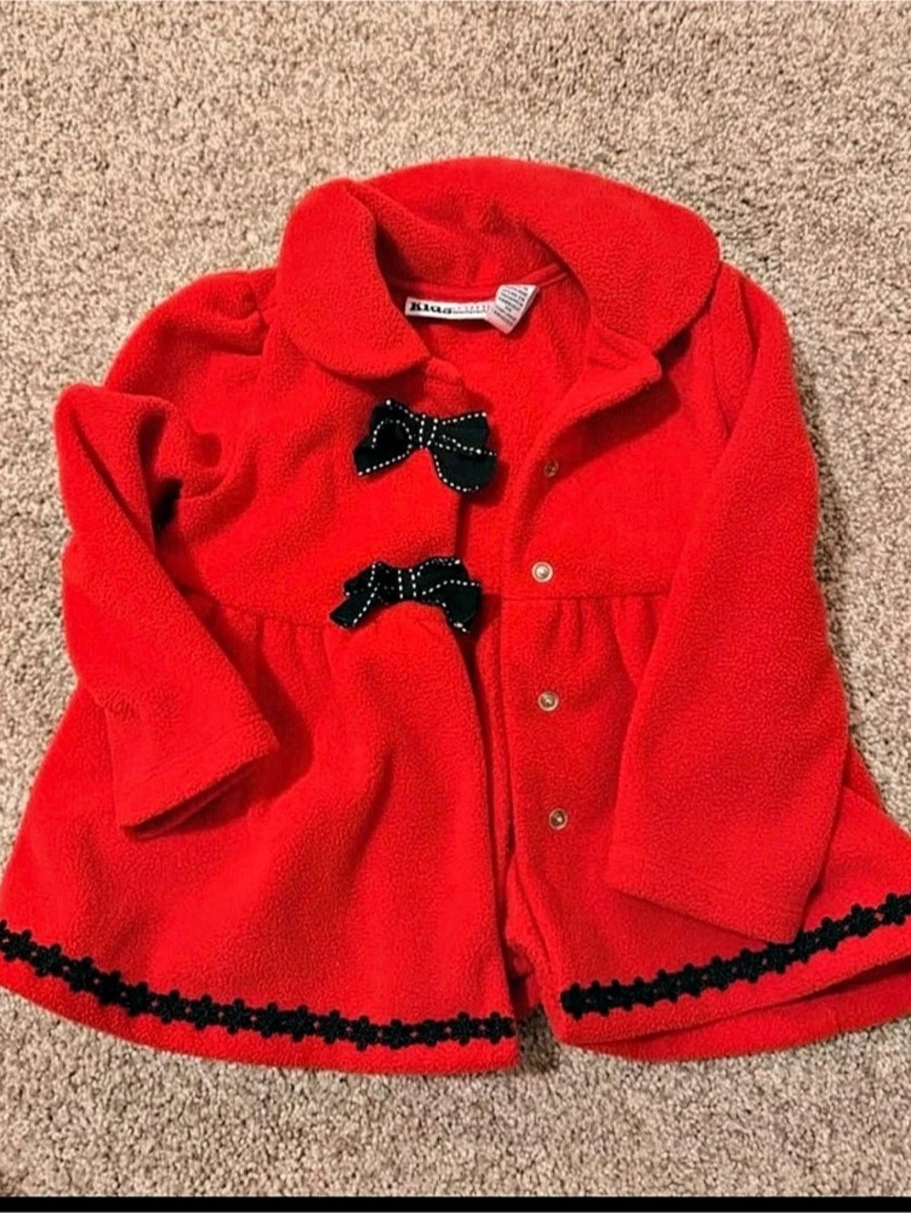 Kids Headquarters Red Coat Baby 18M Like New